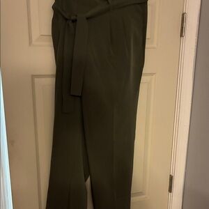 LOFT Olive Wide Leg Pants